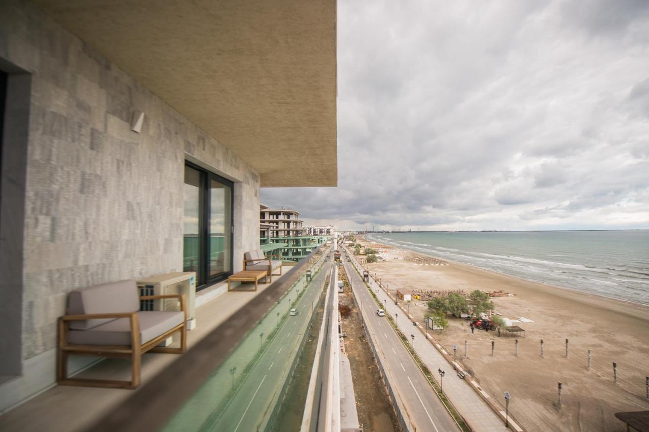 Luxury Promenada Apartment - Frontal Beachfront Mamaia Nord Năvodari Buitenkant foto