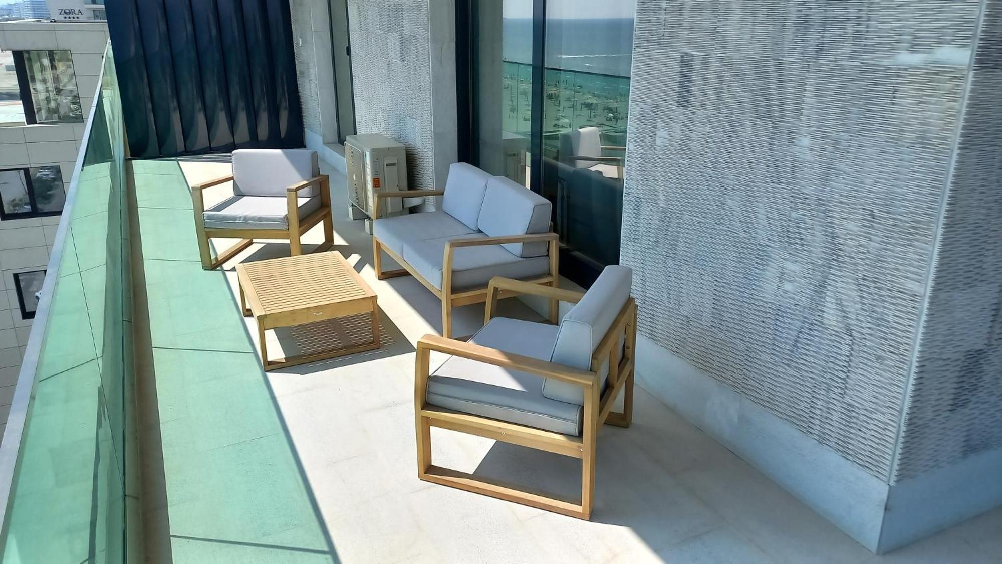 Luxury Promenada Apartment - Frontal Beachfront Mamaia Nord Năvodari Buitenkant foto